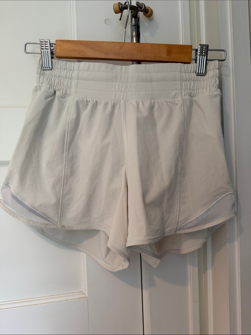 lululemon athletica Women's Light Cream Athletic Shorts